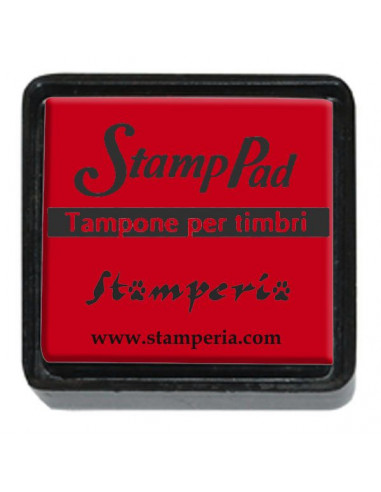 Tampone pigmento per timbri piccolo - Rosso