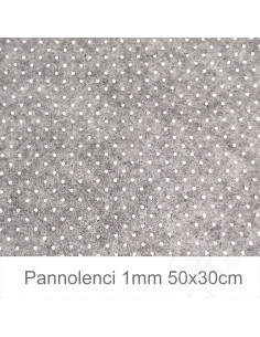 Pannolenci bianco con stampa a stelle nere - 30x30cm