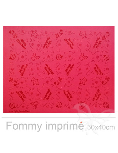 Fommy imprimé merry Christmas "Rosso...